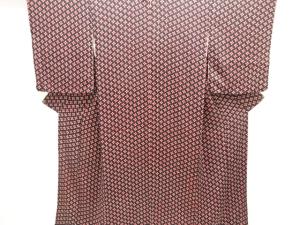 アンティーク　錦紗抽象模様着物